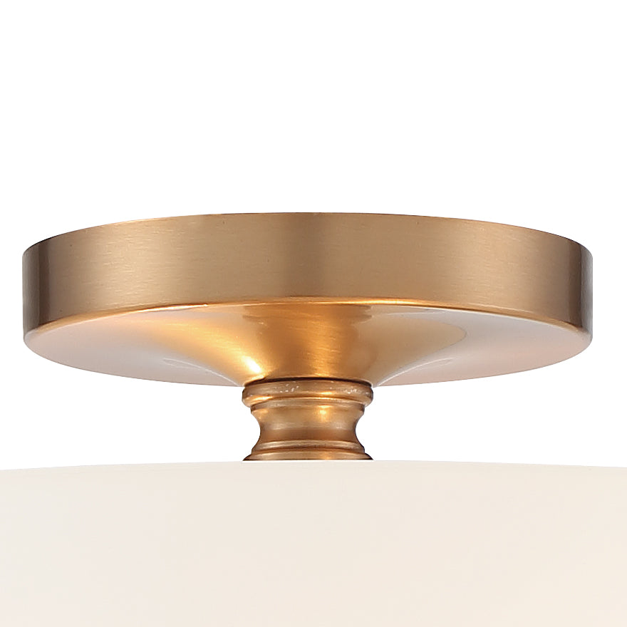 Crystorama Crystorama Travis 2 Light Vibrant Gold Semi Flush Mount