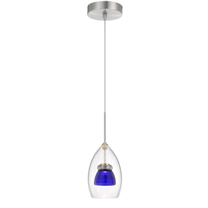 INTEGRATED DIMMABLE LED GLASS MINI PENDANT LIGHT. 6W, 450 LUMEN, 3000K Cal Lighting