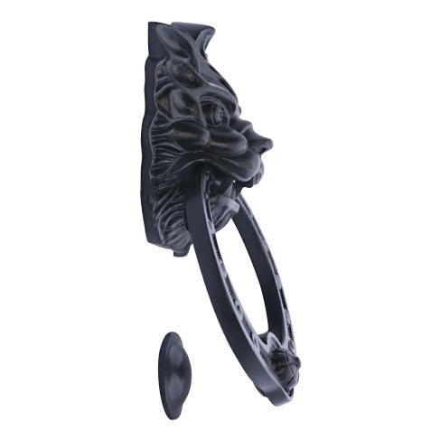 Regal Lion 8 3/8 Inch Brass Door Knocker (Several Finishes Available)