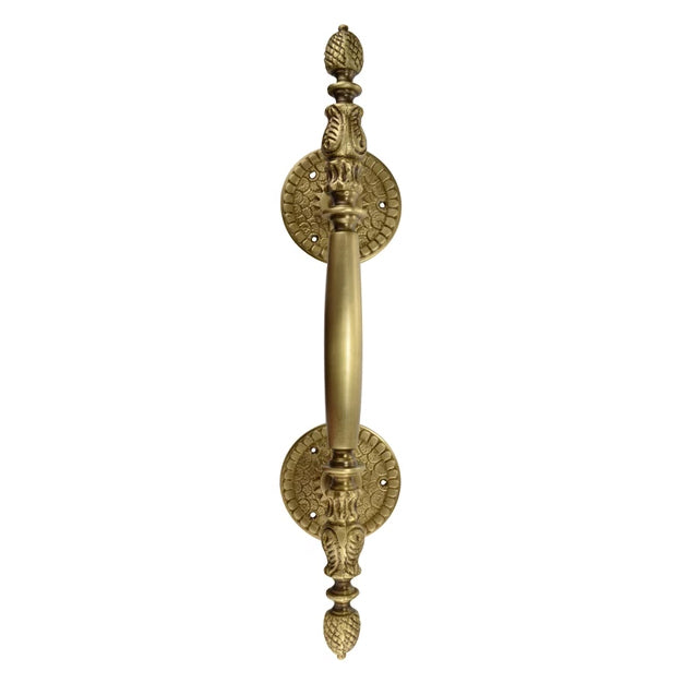 ##Antique Hardware## 13 Inch Large Solid Brass Heavy Duty Door Pull (Antique Brass Finish)