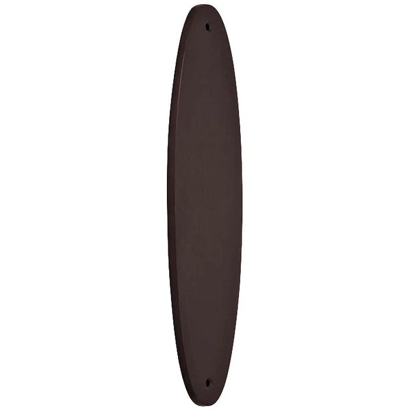 11 Inch Solid Brass Traditional Oval Push Plate (Several Finishes Available)