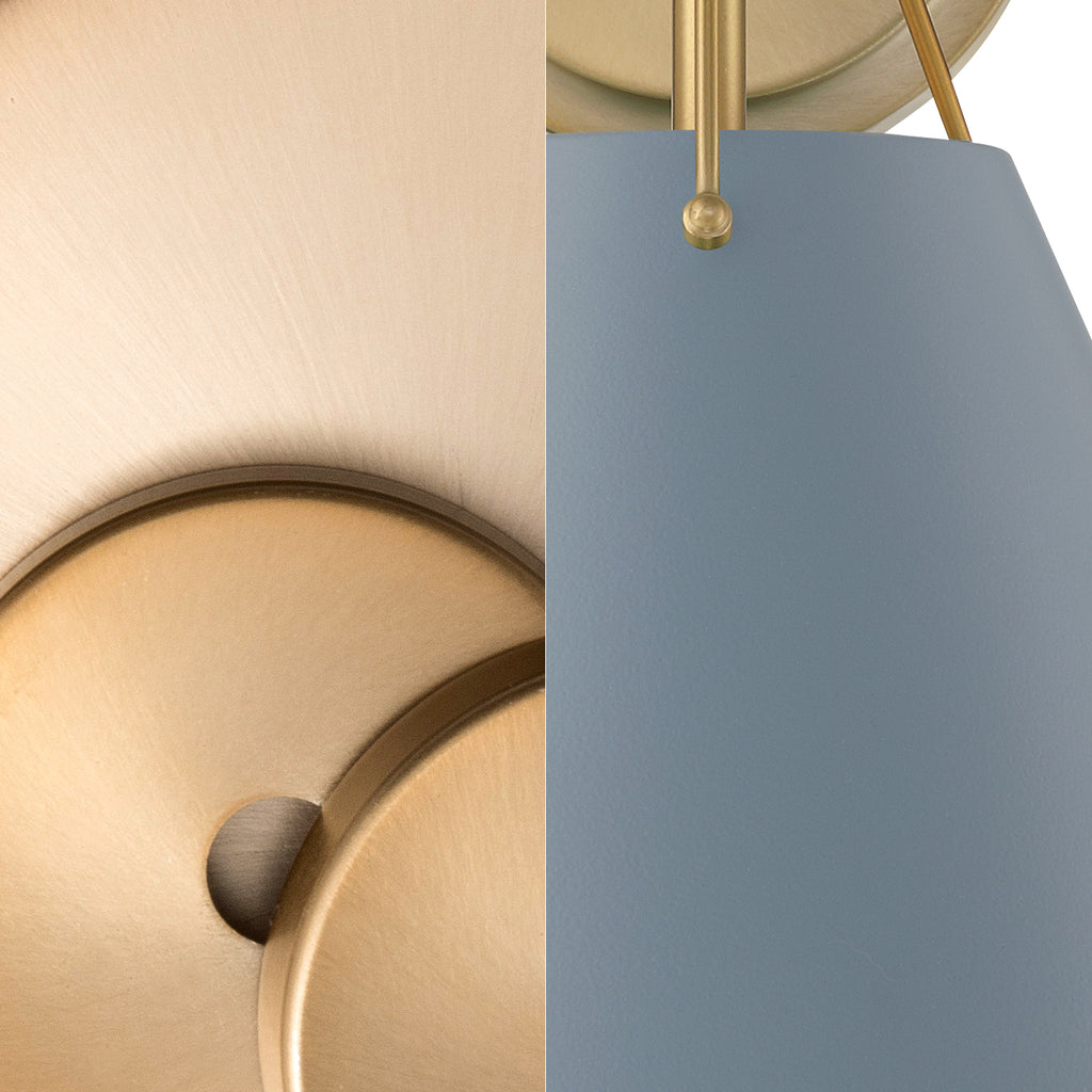 Crystorama Crystorama Xavier 4 Light Vibrant Gold + Blue Chandelier