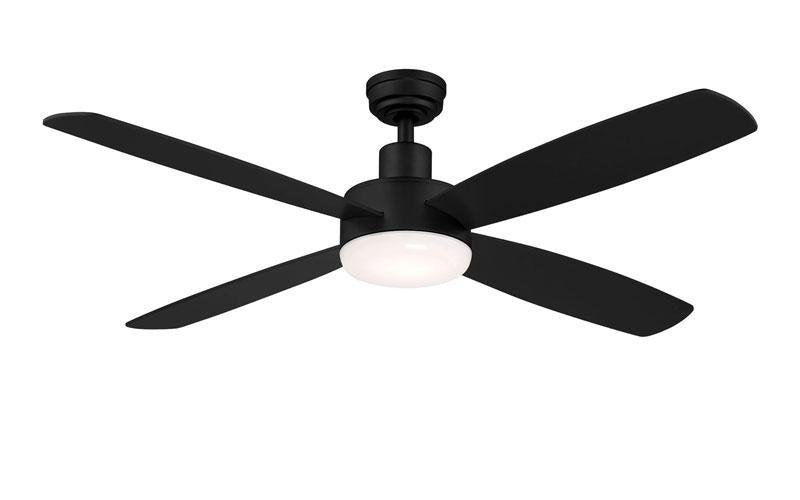 Aeris matte black LED ceiling fan Wind River