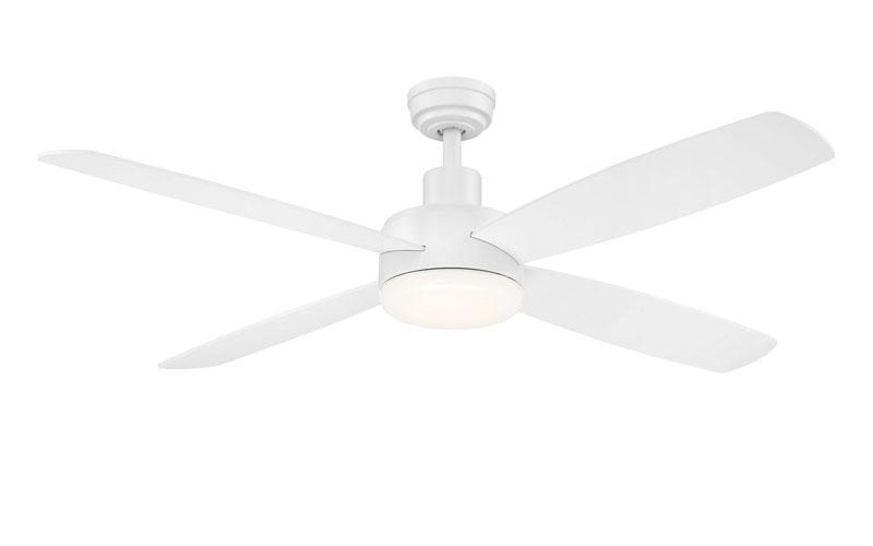 Aeris matte white LED ceiling fan Wind River