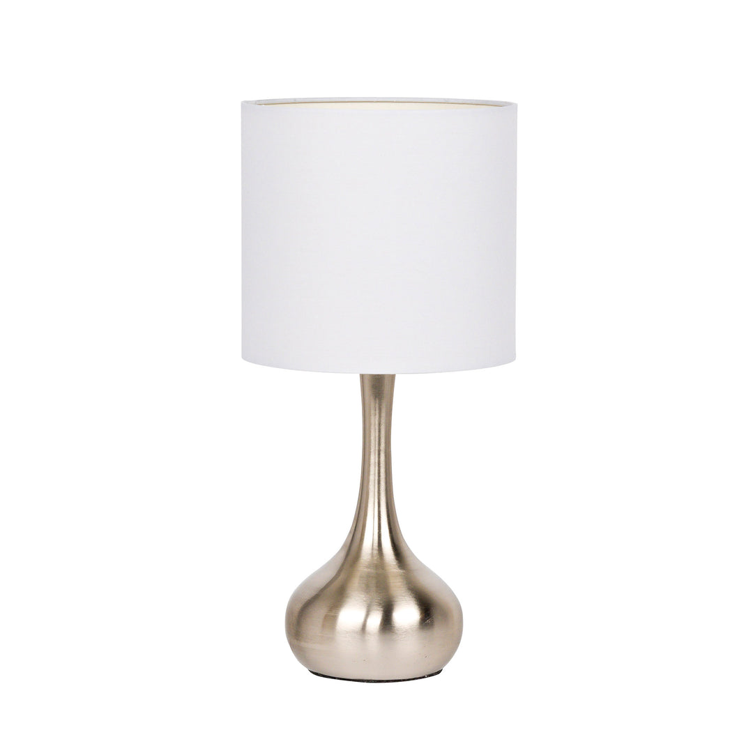 CRAFTMADE 1 Light Metal Base Table Lamp in Brushed Polished Nickel