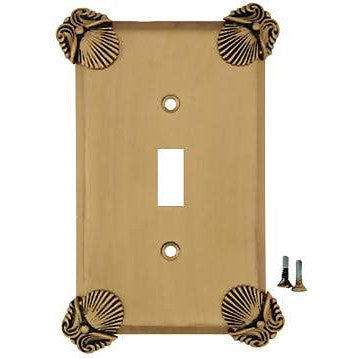 ANNE AT HOME Oceanus Shell Wall Plate (Antique Brass Gold Finish)