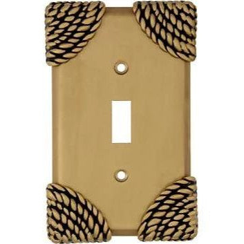 ANNE AT HOME Roguery Ropes Wall Plate (Antique Brass Gold Finish)