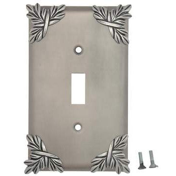 ANNE AT HOME Sonnet Leaf Wall Plate (Matte Nickel Finish)