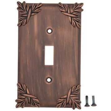 ANNE AT HOME Sonnet Leaf Wall Plate (Antique Copper Finish)