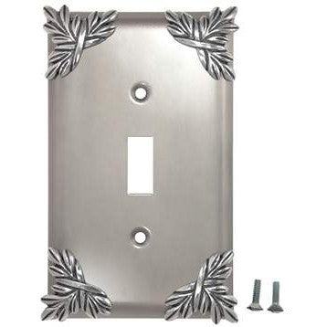 ANNE AT HOME Sonnet Leaf Wall Plate (Bright Nickel Finish)