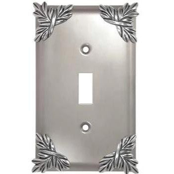 ANNE AT HOME Sonnet Leaf Wall Plate (Bright Nickel Finish)