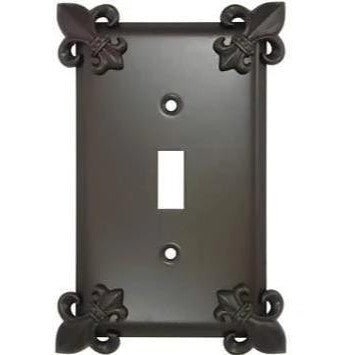 ANNE AT HOME Fleur-De-Lis Wall Plate (Oil Rubbed Bronze Finish)