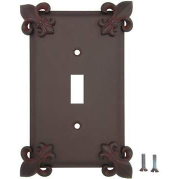 ANNE AT HOME Fleur-De-Lis Wall Plate (Rust Finish)