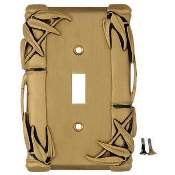 ANNE AT HOME Bamboo Style Wall Plate (Antique Brass Gold Finish)