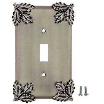 ANNE AT HOME Oak Leaf Wall Plate (Matte Nickel Finish)