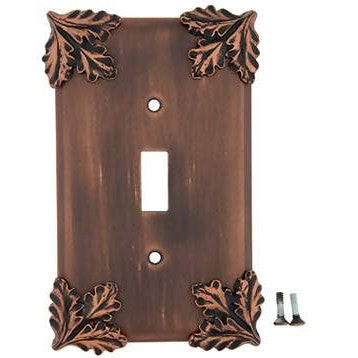 ANNE AT HOME Oak Leaf Wall Plate (Antique Copper Finish)