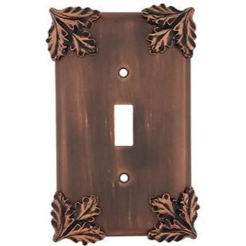 ANNE AT HOME Oak Leaf Wall Plate (Antique Copper Finish)