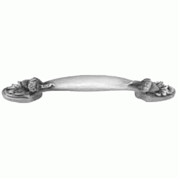 ACORN MANUFACTURING 3 Inch (3 Inch c-c) Solid Pewter Pull: Acorn Pull Satin Pewter Finish