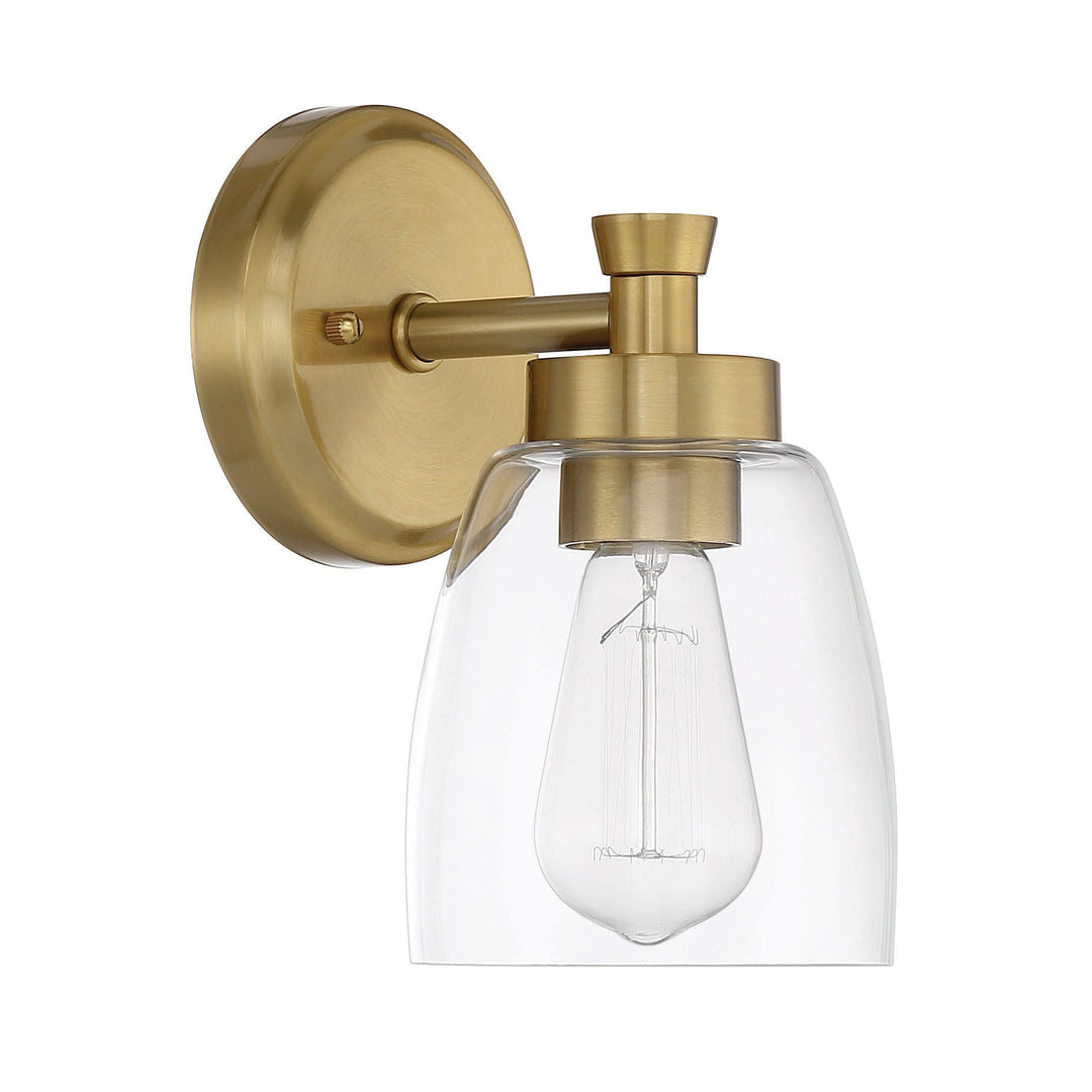 CRAFTMADE Henning 1 Light Sconce in Satin Brass