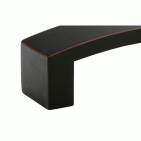 EMTEK 3 3/8 Inch Overall (3 Inch c-c) Bauhaus Pull (Oil Rubbed Bronze Finish)