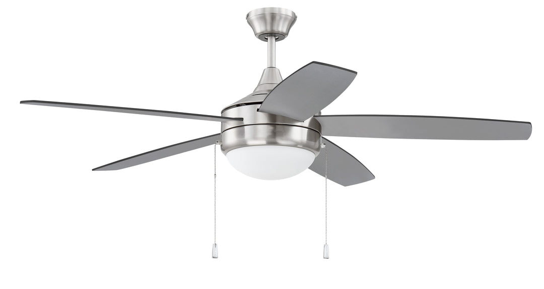 CRAFTMADE 52" Phaze Energy Star 5 in Brushed Polished Nickel w/ Brushed Nickel/Greywood Blades