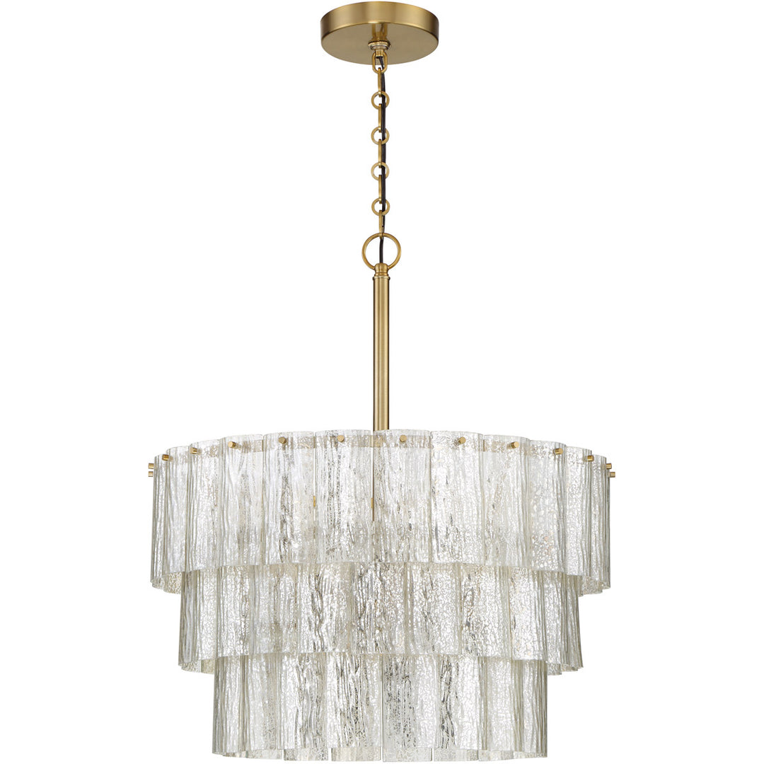 CRAFTMADE Museo 9 Light Pendant in Satin Brass