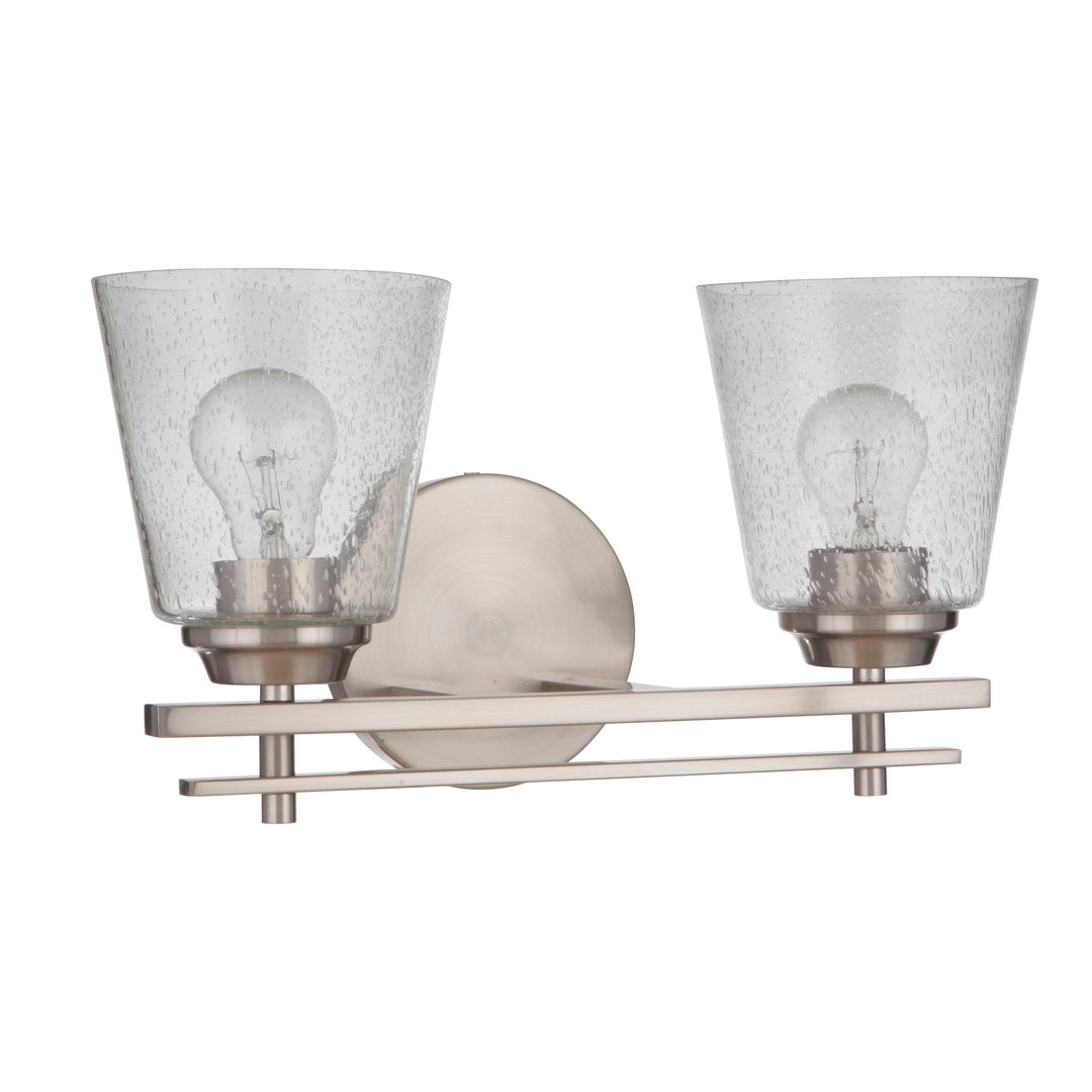 CRAFTMADE Drake 2 Light Vanity in Brushed Polished Nickel