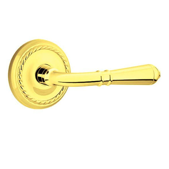 EMTEK Emtek Solid Brass Turino Lever With Rope Rosette (Many Finishes Available)