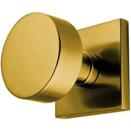 EMTEK Solid Brass Round Door Knob Set With Square Rosette (Several Finishes)