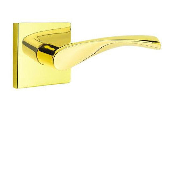 EMTEK Emtek Solid Brass Triton Lever With Square Rosette