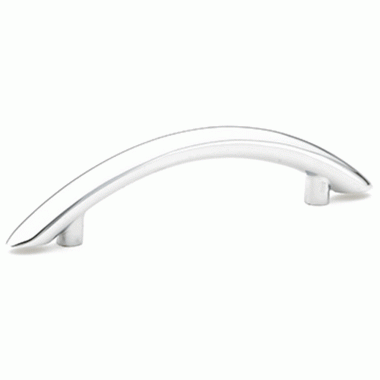 EMTEK 8 1/2 Inch Overall (6 Inch c-c) Brass Arch Pull (Polished Chrome Finish)