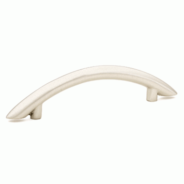 EMTEK Emtek 8 5/8 Inch Overall (6 Inch c-c) Brass Arch Pull (Satin Nickel Finish)