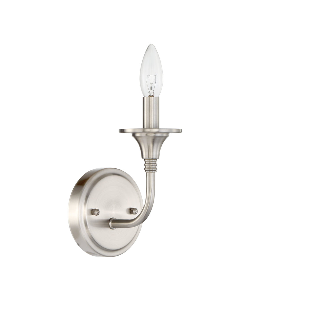 CRAFTMADE Jolenne 1 Light Wall Sconce in Brushed Polished Nickel