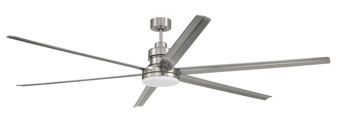 CRAFTMADE 80" Mondo in Brushed Polished Nickel w/ Brushed Nickel Blades