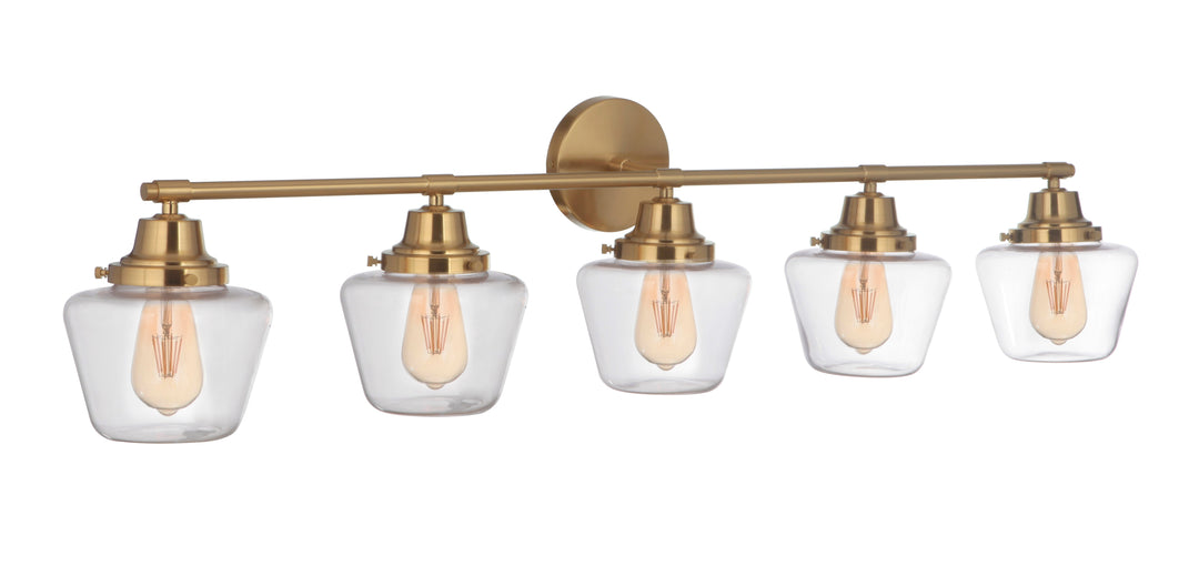 Essex 5 Light Vanity in Satin Brass CRAFTMADE