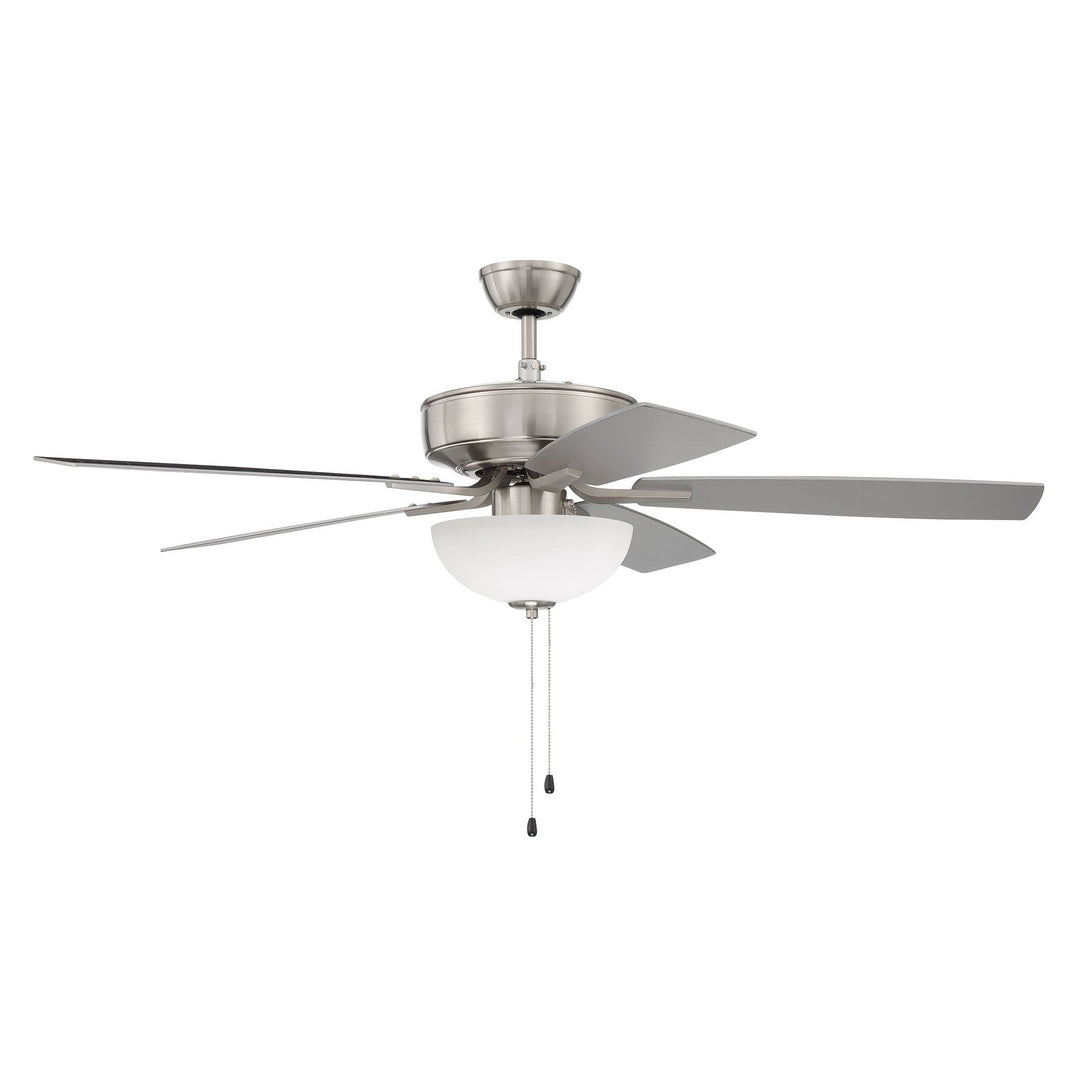 CRAFTMADE 52" Pro Plus 211 in Brushed Polished Nickel w/ Brushed Nickel/Greywood Blades