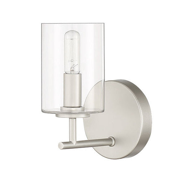 CRAFTMADE Hailie 1 Light Wall Sconce in Satin Nickel