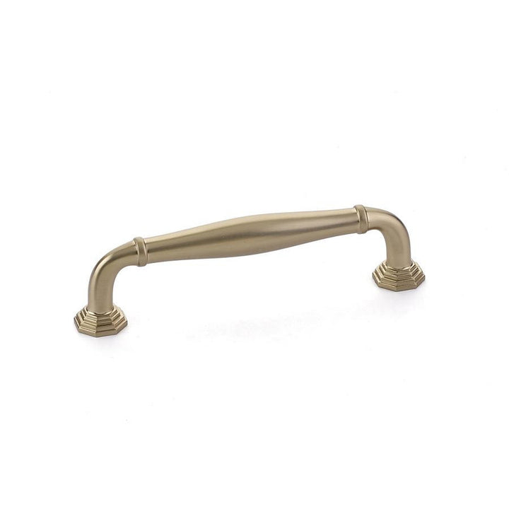 EMTEK 4 1/4 Inch (3 1/2 Inch c-c) Solid Brass Blythe Pull