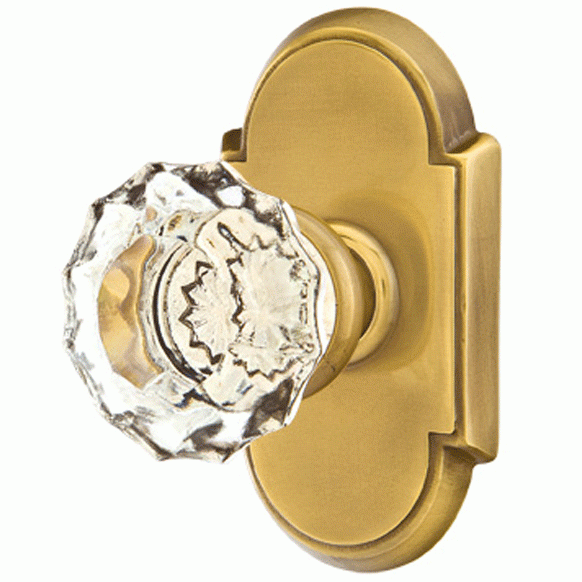 EMTEK Emtek Crystal Astoria Door Knob Set With # 8 Rosette