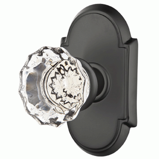 EMTEK Emtek Crystal Astoria Door Knob Set With # 8 Rosette