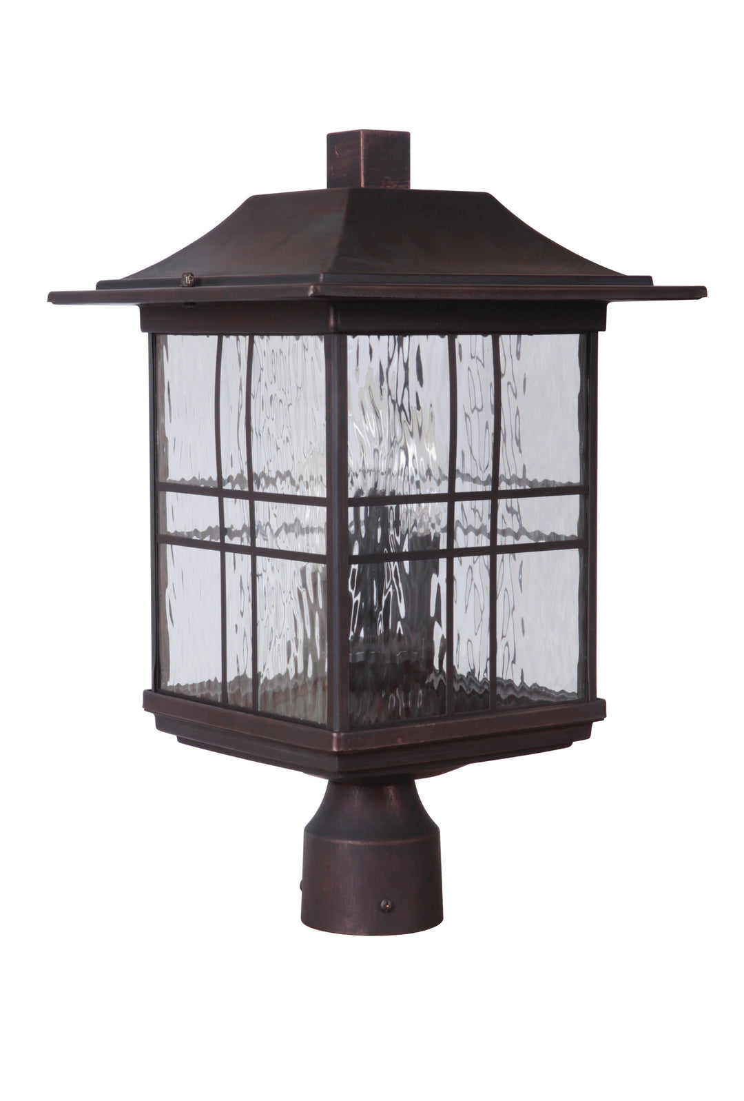 CRAFTMADE Dorset 3 Light Outdoor Post Mount in Aged Bronze Brushed