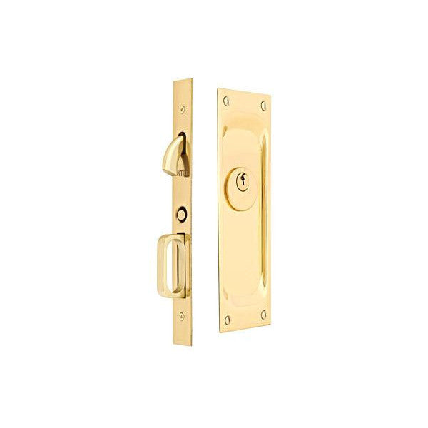 EMTEK Emtek Sandcast Bronze Rustic Modern Rectangular Mortise Pocket Door (Several Finishes Available)