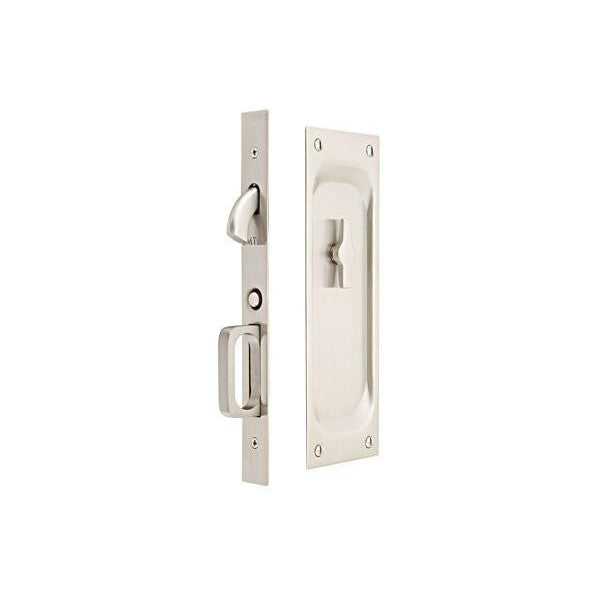 EMTEK Emtek Sandcast Bronze Rustic Modern Rectangular Mortise Pocket Door (Several Finishes Available)