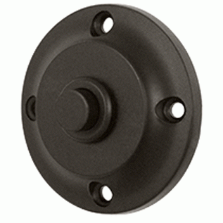 DELTANA 2 1/3 Inch Contemporary Push Button Door Bell (Oil Rubbed Bronze Finish)