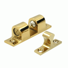 DELTANA 3 Inch Deltana Ball Tension Catch (PVD Lifetime Polished Brass Finish)