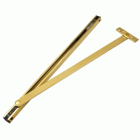 DELTANA Solid Brass Overhead Door Holder (Polished Brass)