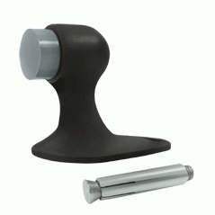 DELTANA Floor Mounted Bumper Door Stop  (Oil Rubbed Bronze Finish)