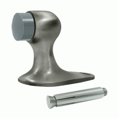 DELTANA Floor Mounted Bumper Door Stop (Antique Nickel Finish)