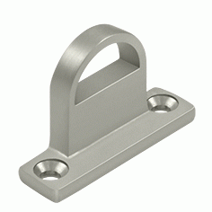 DELTANA 1 Inch Deltana Solid Brass Heavy Duty Bracket (Brushed Nickel Finish)