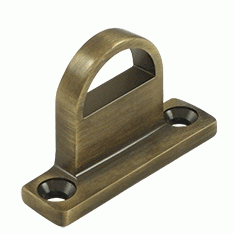 DELTANA 1 Inch Deltana Solid Brass Heavy Duty Bracket (Antique Brass Finish)